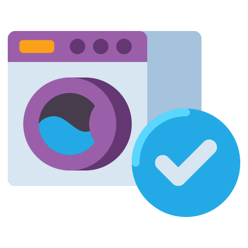 Laundry service check dryer holidays icon
