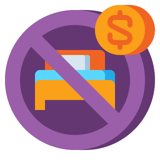 Cancellation holidays booking cost icon