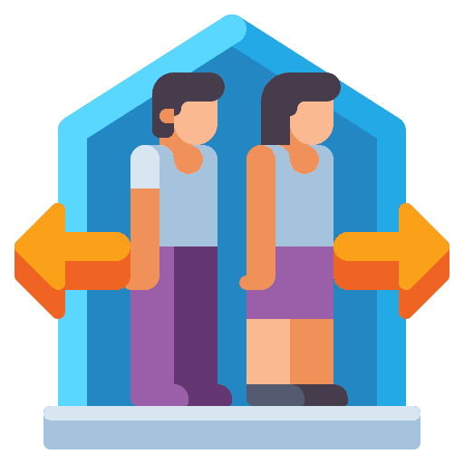 Capacity limitation people hotel icon