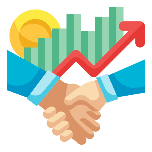 Negotiation offer business negotiation icon