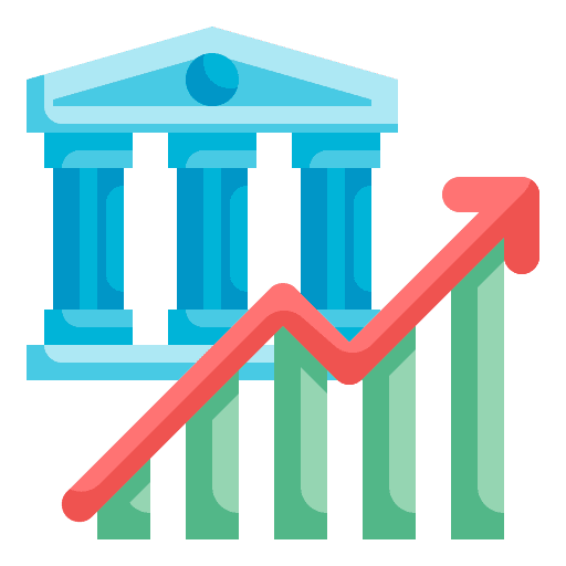 Bank business money savings icon Bank business money savings icon