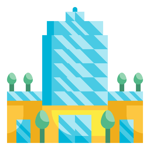 Company urban office block company icon Company urban office block company icon