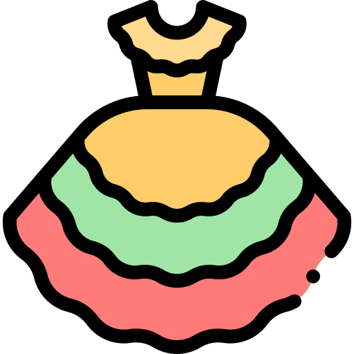 Dress clothing clothes garment icon