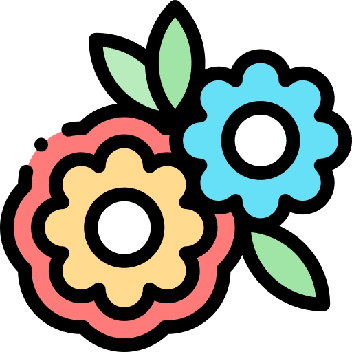 Flowers petals nature botanical icon