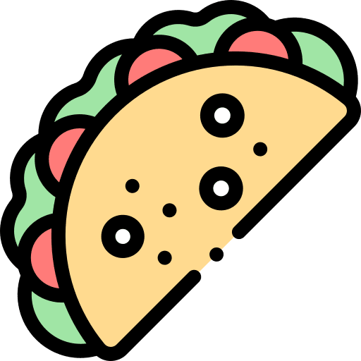 Taco traditional taco mexican food icon