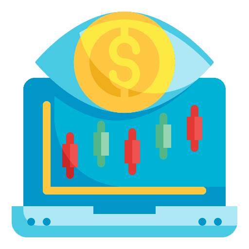 Vision eye monitoring technology icon Vision eye monitoring technology icon