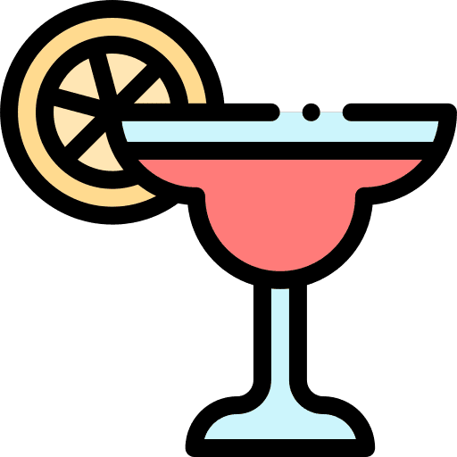 Cocktail drink alcohol glass icon