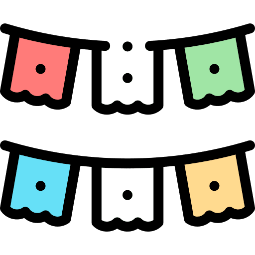Garlands celebration garlands decoration icon