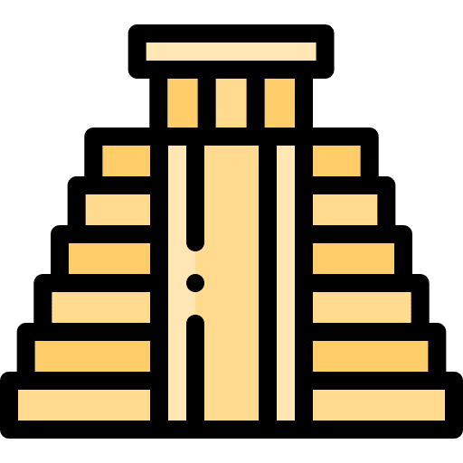 Pyramid architecture pyramid building icon