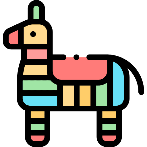 Piñata celebration donkey piñata icon