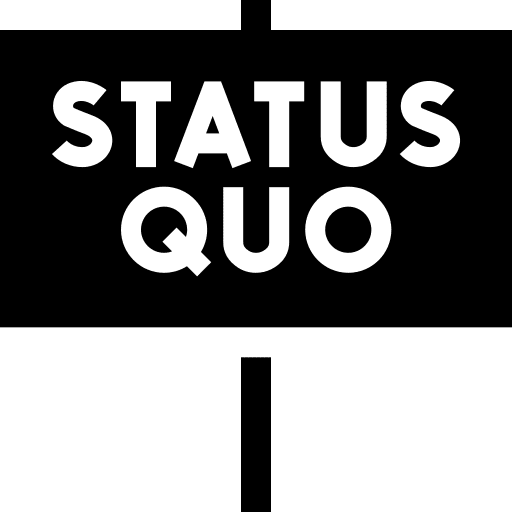 Status quo signaling values banner icon