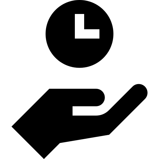 Time management time and date hour hands and gestures icon Time management time and date hour hands and gestures icon