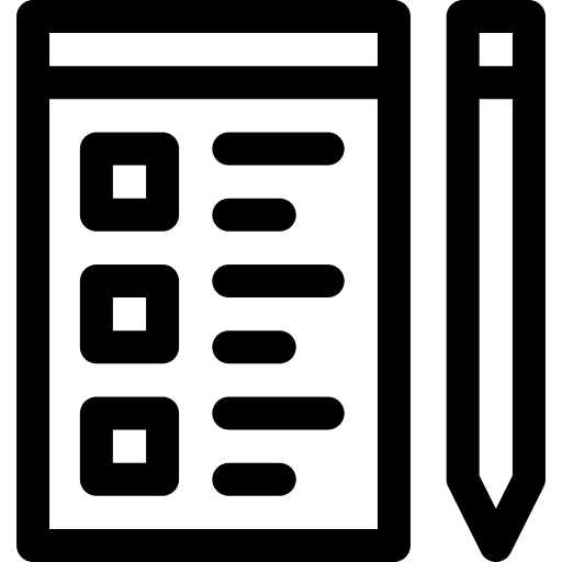 Exam archive document education icon Exam archive document education icon