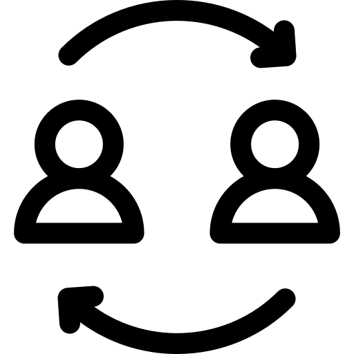 Exchange user network connection icon