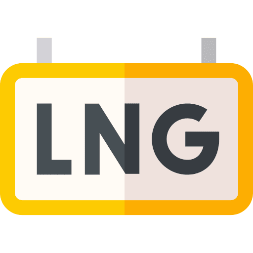 Lng signal natural gas oil and gas icon