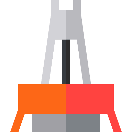 Drilling rig industry natural gas petroleum icon Drilling rig industry natural gas petroleum icon