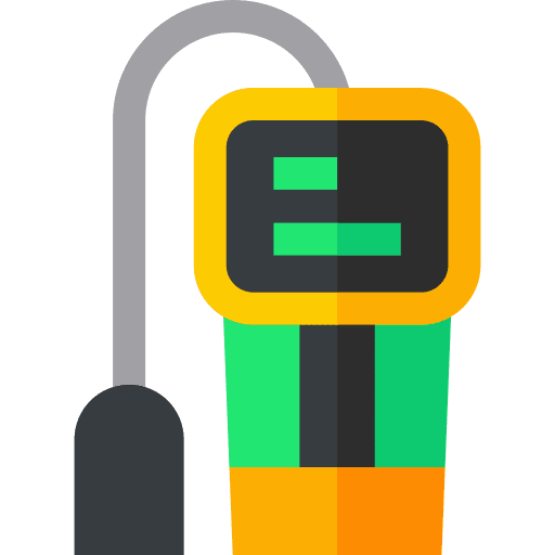 Gas detector gas detector gauge industry icon