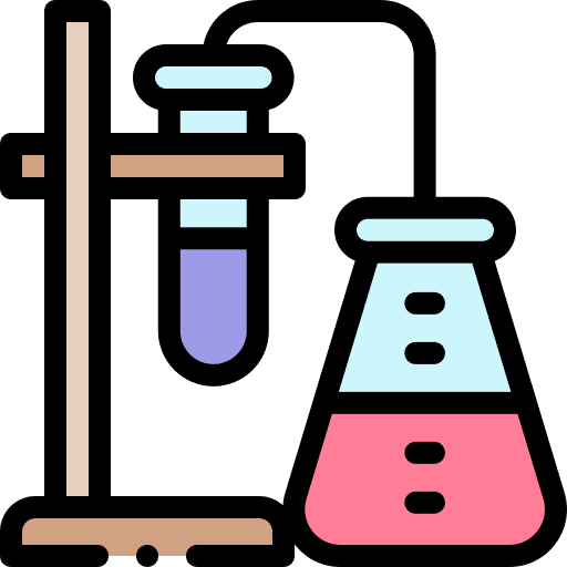 Chemistry tool glass tools and utensils icon