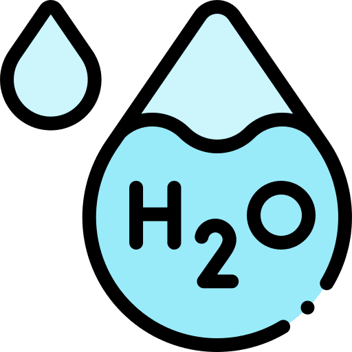 H2o hydrogen ecology and environment chemistry icon