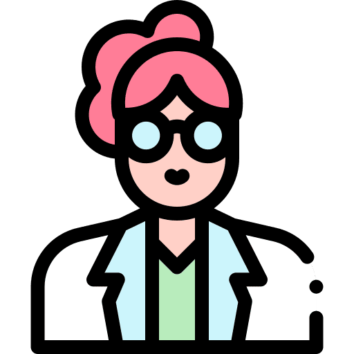 Chemist woman people chemistry icon Chemist woman people chemistry icon