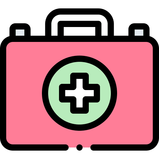 First aid kit hospital emergency health care icon First aid kit hospital emergency health care icon