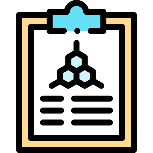 Lab science molecule biology icon Lab science molecule biology icon