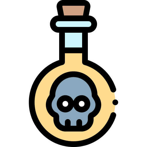 Poison container spooky flask icon Poison container spooky flask icon