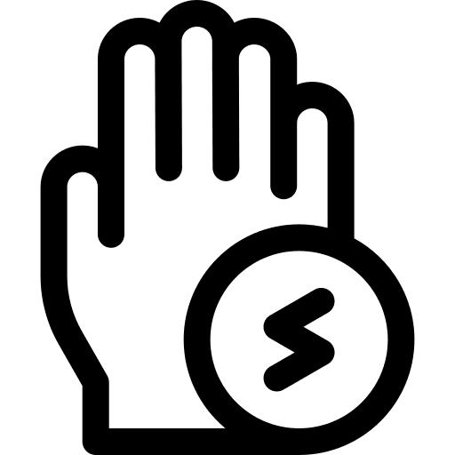Hand symptom health hand icon