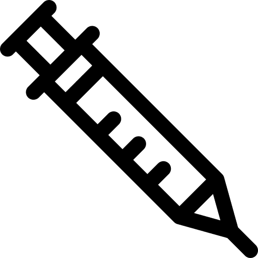 Vaccine medical health injection icon