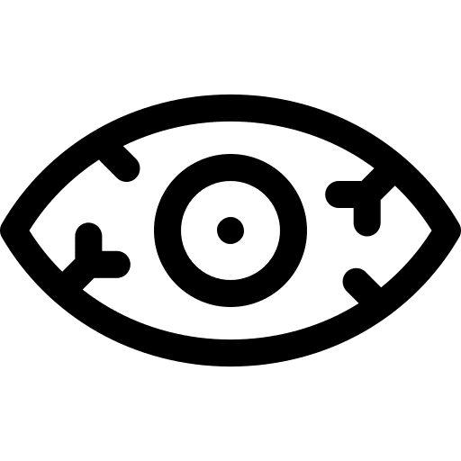Conjuctivitis coronavirus sick eye icon