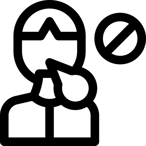 Difficulty breathing user symptoms medical icon