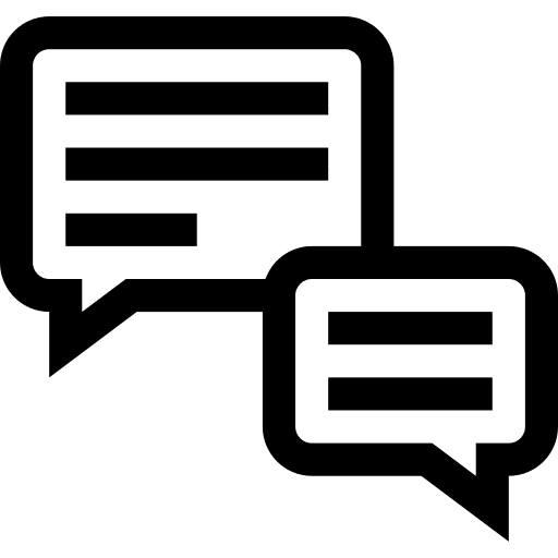 Dialogue chat topics conversation icon