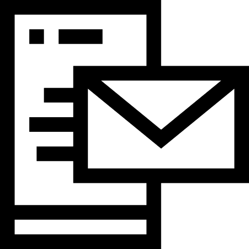 Mail mobile app smartphone send icon Mail mobile app smartphone send icon