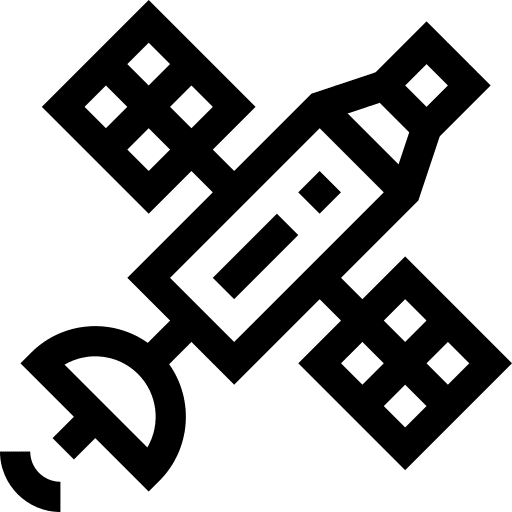 Satellite communications connection electronics icon Satellite communications connection electronics icon