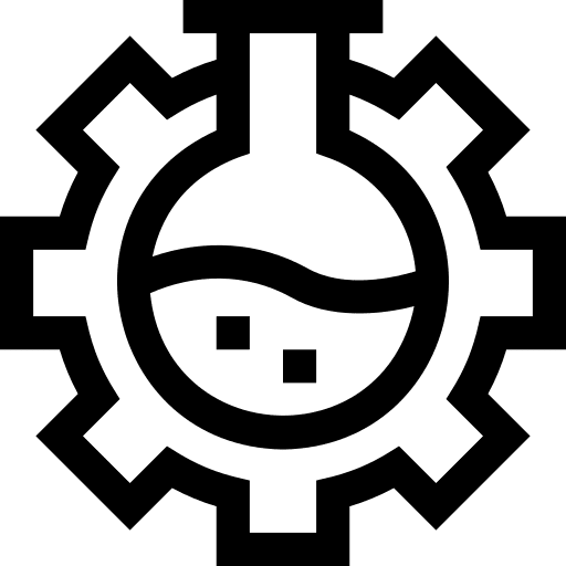 Settings chemistry test tube science icon