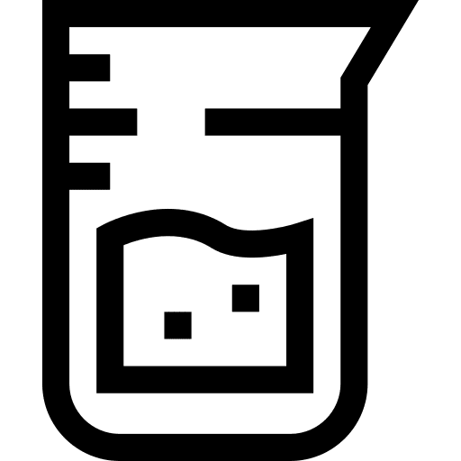 Beaker science experiment beaker icon