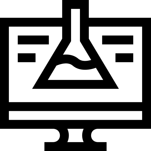 Research education search monitor icon