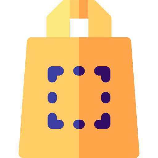 Bag shop bag printing icon