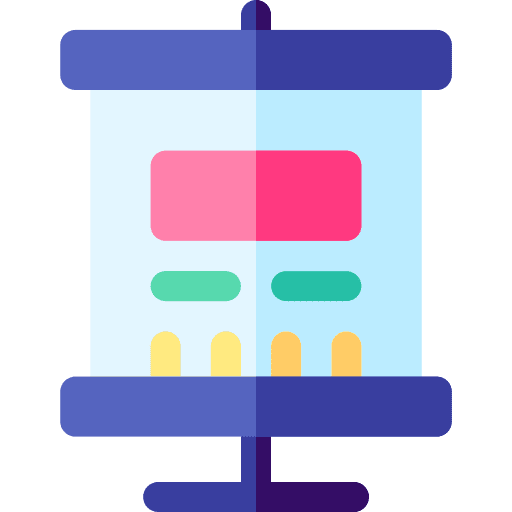 Banner campaign poster rollup icon Banner campaign poster rollup icon