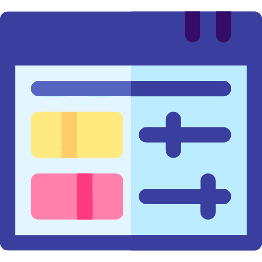 Settings paper menu printing icon Settings paper menu printing icon
