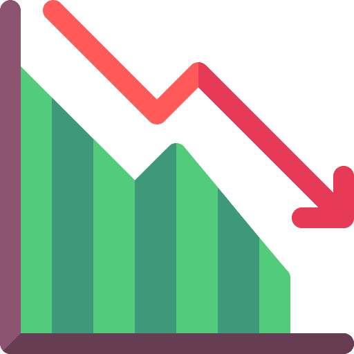 Stock market stock market recession economic crisis icon