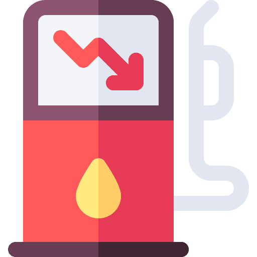 Fuel decrease down arrow economic crisis icon Fuel decrease down arrow economic crisis icon