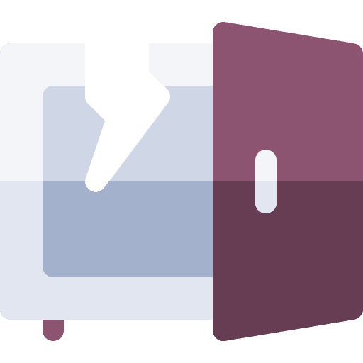 Safebox broken banking bankruptcy icon Safebox broken banking bankruptcy icon