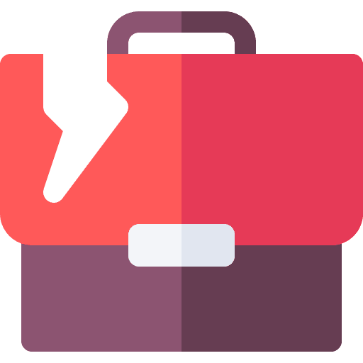 Unemployment suitcase jobless briefcase icon Unemployment suitcase jobless briefcase icon