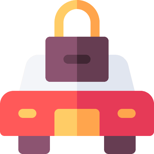 Car lock vehicle safety icon Car lock vehicle safety icon