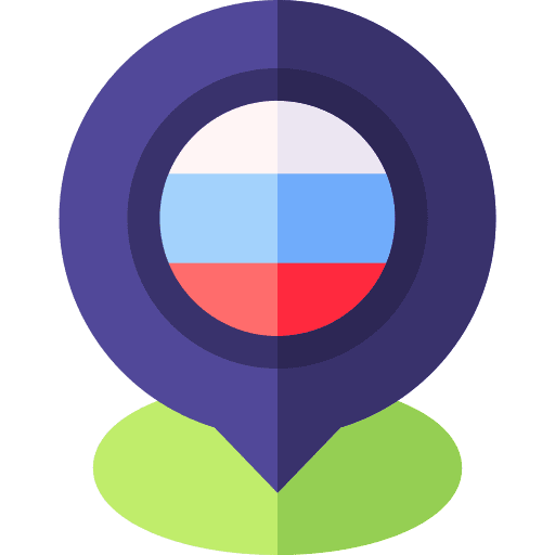 Russia country placeholder nation icon Russia country placeholder nation icon