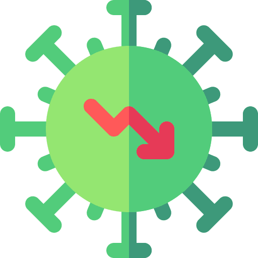 Virus loss covid recession icon Virus loss covid recession icon