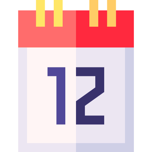 Russia day country time and date calendar icon Russia day country time and date calendar icon