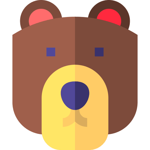 Bear kid and baby fluffy animals icon Bear kid and baby fluffy animals icon