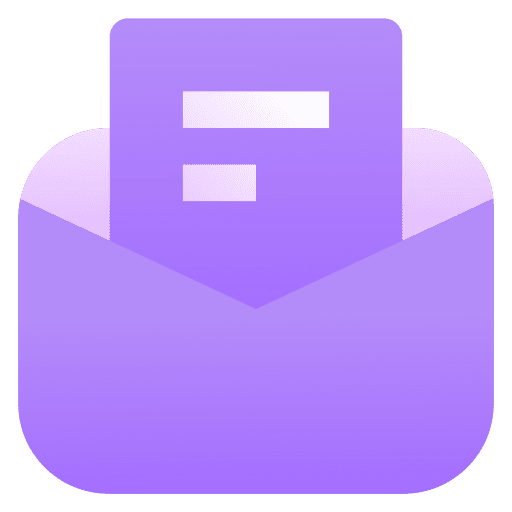 Email interface communications message icon